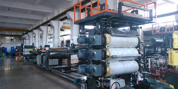 Three Layer PC ABS Sheet Extrusion Machine for Making Baggage Luggage Case