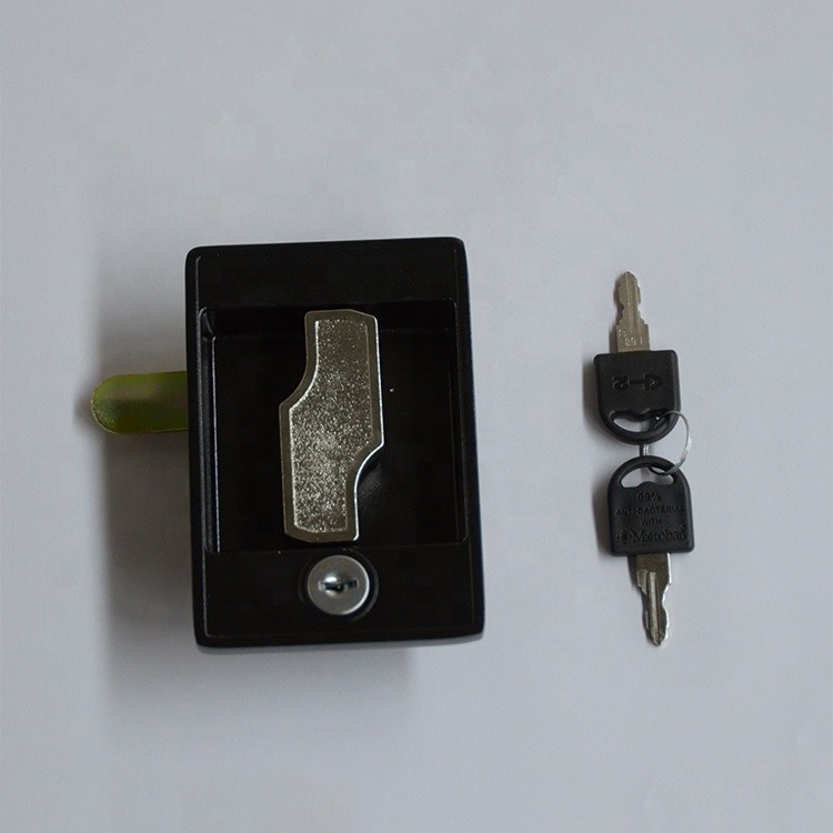 China Removable Core Black Mailbox Handle Metal Cabinet Locks factory