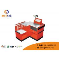 China Orange Supermarket Checkout Counter Safety Double Side Eco - Friendly factory