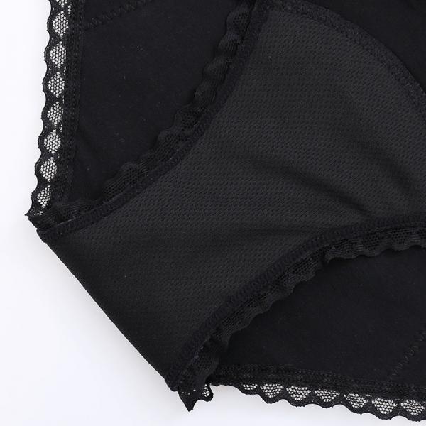 Quality Fashion lace design Menstrual Panties Plus Size Women Soft Anti-bacterial Period Panties 4 layer period panties for sale