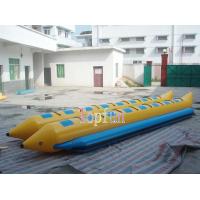 China Banana Boat For Sale / Double Line Tube Inflatable Fly Fishing Boats For Summer Exciting Beach Sports 16 Person factory