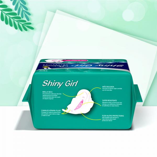 Quality Winged Maxi Daily Use Sanitary Pads 245mm Anion Chip Menstrual Sanitary Pads for sale