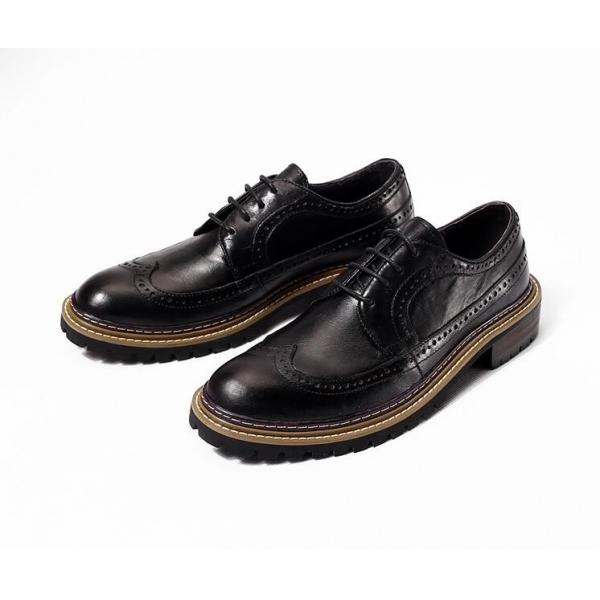 Quality Spring / Autumn Men's Casual Shoes  Round Toe Mens Black Leather Loafer Shoes for sale