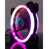 China 12V 120mm RGB LED computer fan PC case fan with controller factory