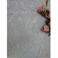 China Floral Metallic Lace Fabric factory