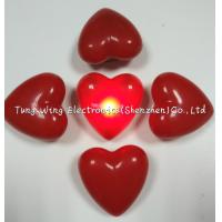 China Heart Shaped Flashing LED Badges For Festival gifts or Party Flashing Items factory