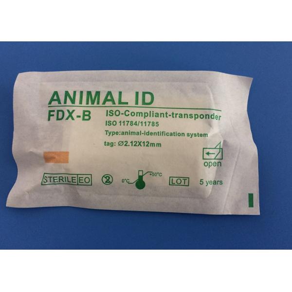 Quality Animal ID Microchip Needle 134.2khz ISO Standard Microchip With Injector for sale