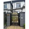 China European Style Cast Iron Gates Single Entry Spray Paint For Architectural factory
