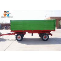 China Farm Working Double Axles Side Dump Agricultural Tipping Trailers factory