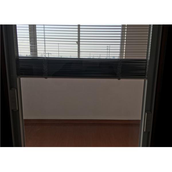 Quality Acid Etched Hollow Glass With Blinds Thickness 25-30 Mm Aluminum Blinds for sale