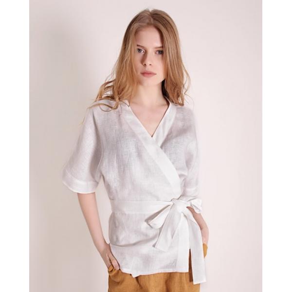 Quality Fashionable Women Linen Blouse for sale