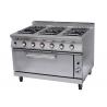 China Security Cooking Lines Free Standing Gas Range With 4 / 6 European Burners factory