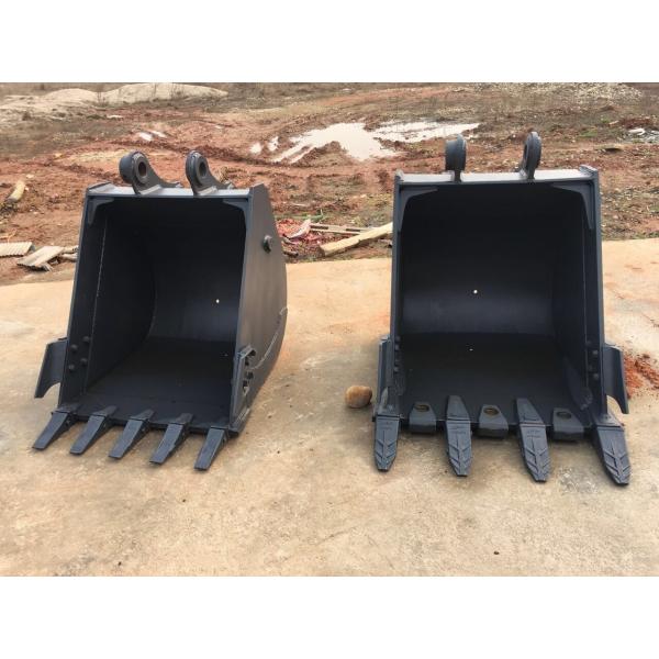 Quality JCB JS130 Excavator Rock Bucket With Bucket Teeth And Pins Adapter Side Cutters for sale