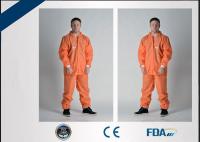 China Waterproof Chemical Resistant Disposable Coveralls With Elastic Cuff factory