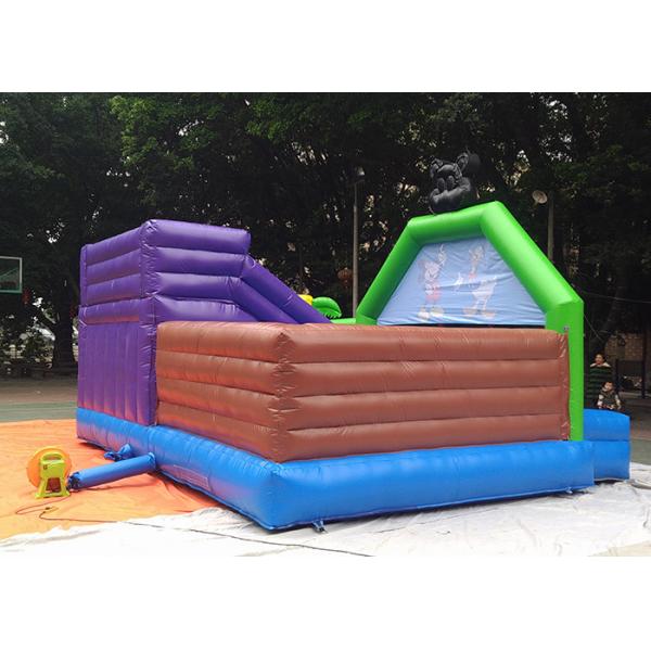 Quality 0.55mm PVC Tarpaulin Big Mickey Inflatable Bounce House With Slide N Pool for sale