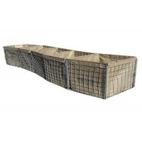 Quality Green Or Brown Hesco Barriers For Military Protection / Flood Control Retaining for sale