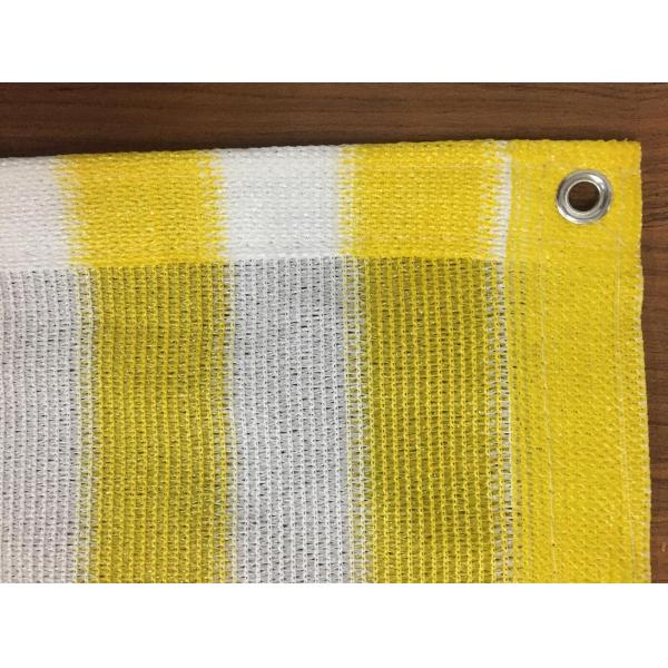 Quality 0.9x25m Sun Shade Net Insect Window Net Customized Yellow And White for sale