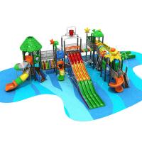 China Kindergarten Outdoor Water Playground Kids Slide Equipment factory