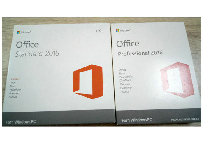 China Product Key For Ms Office 2016 Professional Plus 32 bit 64bit DVD Pack factory