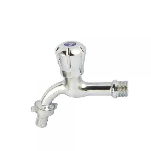 Quality 2 Outlet Brass Bibcock Valve Water Tap Deck Mounted Zinc Handle for sale