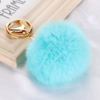 China New fancy  Rabbit fur ball /pom pom ball key chain / Small pom pom key chain / Animal pom pon factory