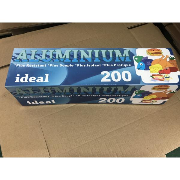 Quality Retail Resturant Aluminium Foil Packaging Material 30CM X 100M 10 - 24micron Thickness for sale