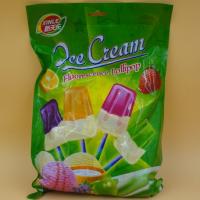 China Small Yogurt Covered Ice Cream Lollipop / Hard Candies With Multi Fruit Flavor factory