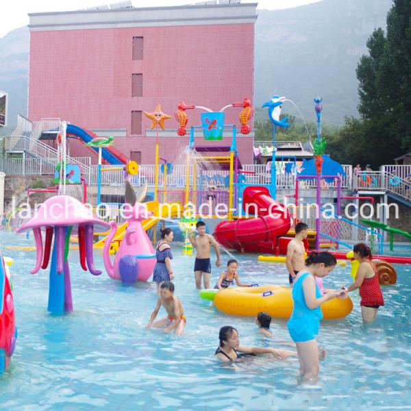 Quality Funny Water Park Equipment Interactive Water Aqua Park For Kids Family for sale