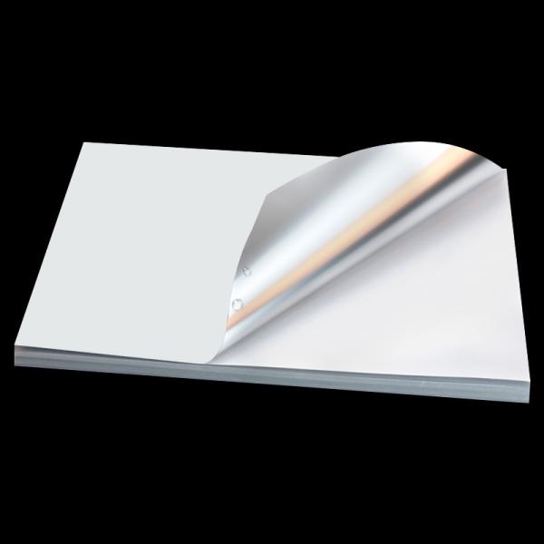 Quality High Glossy Sliver Self Adhesive Sticker Paper 130gsm A4 Waterproof for sale