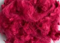 China Dope Dyed Reliance Polyester Staple Fibre , Hollow Siliconised Fibre For Spinning and non-woven fabric factory