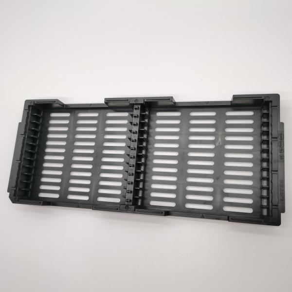 Quality Carrying Connector Plastic Matrix Antistatic Trays ESD Black Color for sale