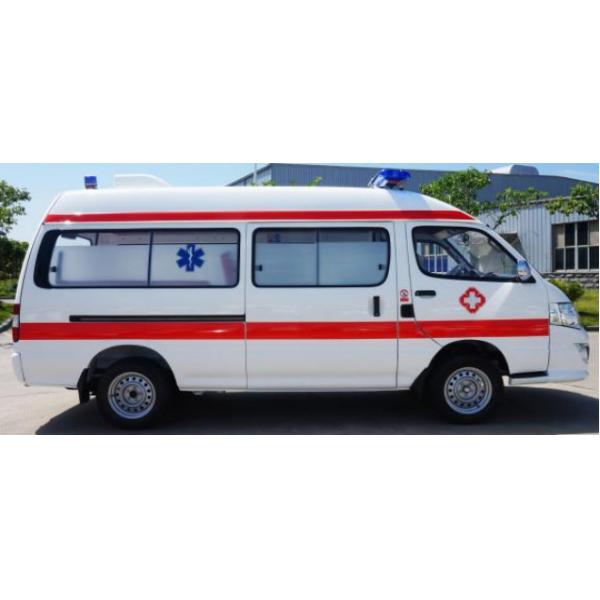 Quality Jinlong Medical Emergency Ambulance Gasoline 7 Seats 4×2 for sale