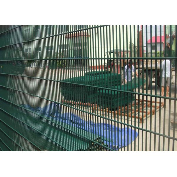 Quality Green PVC Coating Construction 358 Welded Wire Sheets For Concrete Slabs for sale