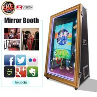 China 55inch 65inch Photo Booth Mirror , Wedding Portable Magic Mirror Photo Booth Kiosk factory