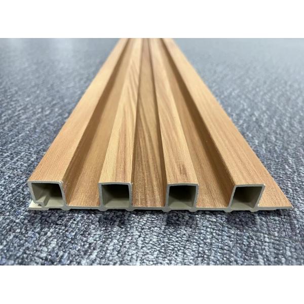 Quality Wooden Plastic WPC Fluted Panel Width 300mm UV Resistance Custom for sale