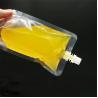 China Plastic Liquid Clear Spout Pouch For Beverage Milk Juice factory