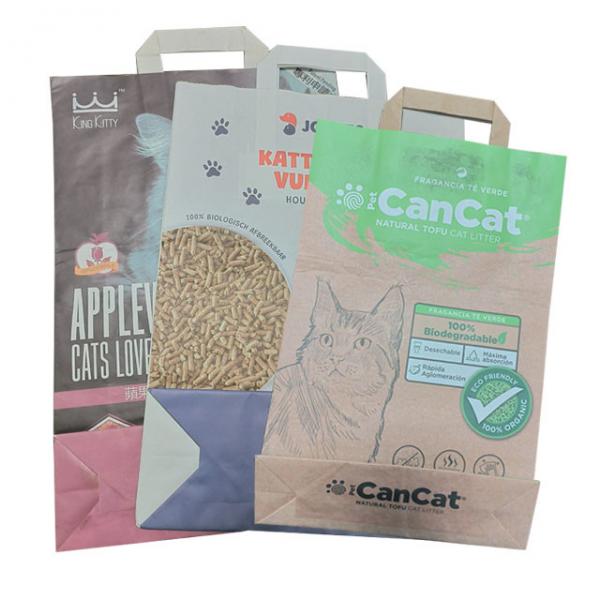 Quality Colorful Tofu Cat Litter Bag Cat Litter Customized Design for sale