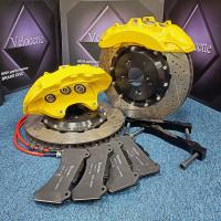 Quality V6 6 Pistons Performance Car Brake Calipers Fit With Slotted Disc 380mm Diameter for sale