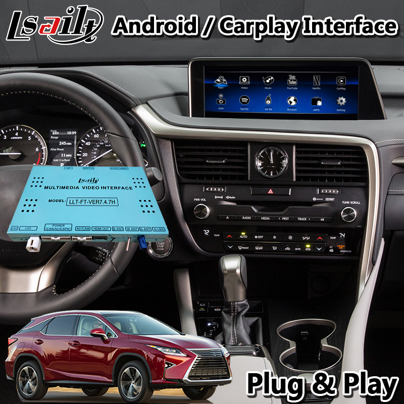 China PX6 4GB Android Carplay Interface for Lexus RX350 / RX450H Mouse Control HDMI Android Auto factory