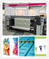 China Dual CMYK Color Flag Printing Machine / Direct To Fabric Printing Machine With Three Epson 4720 Print Heads factory