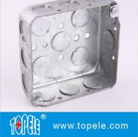 China TOPELE 52151 / 52161 / 52171 Galvanized Steel Square Electrical Outlet Box factory