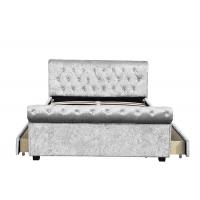 Quality Upholstered Tufted Storage Bed Queen Size European Bedroom Customized for sale