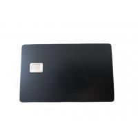 China Metal Steel Matt Black Debit Card Hico Magnetic Strip Silver Edges for sale
