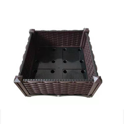 Quality Movable Double Layer Plastic Vegetable Growing Boxes Outdoor UV Resistant for sale