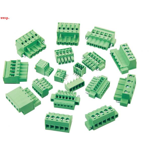 Quality Green 5.08 2P 3P PCB Spring Terminal Block RD144 16.2x13.10mm for sale
