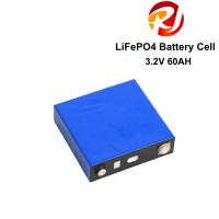China Lighter Weight 3.2V 60Ah LiFePO4 Battery Cell Rechargeable Long Cycle Solar Battery For UPS Electric Scooters factory