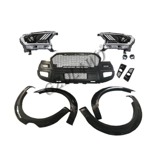 Quality Front Bumper Kits For Ford Ranger T7 2015 Raptor Style Body Kits Facelift Kits for sale