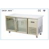 China Durable Blue Light Inside Refrigerator With Double Pane Glass Doors factory