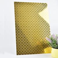 Quality Mill Edge Elevator Stainless Steel Sheet 4x8 Mirror Etched Gold Copper Pvd Color for sale