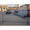 China Professional Freestanding Chain Link Fence Panels , Portable Construction Fence factory